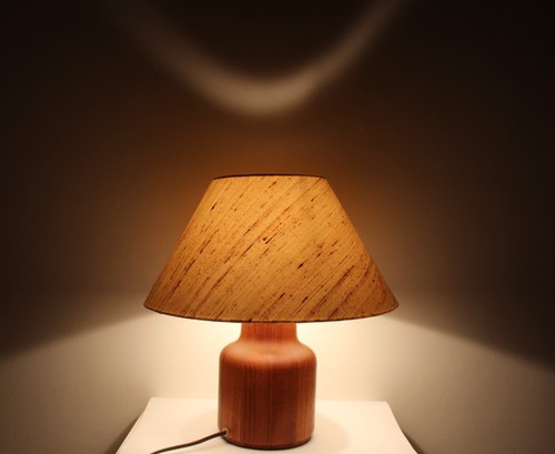 Lampe table teck par - table,