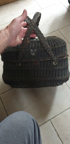 Panier ancien osier - ancien, en