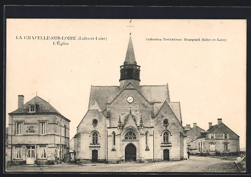 Cpa chapelle sur loire - cpa, la