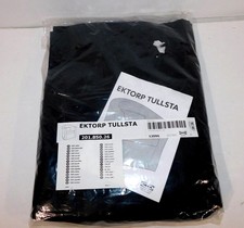 IKEA EKTORP TULLSTA Barrel Arm Chair Slipcover COVER ONLY Black NEW 201.850.26