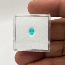 5.11 Ct+ Certified Natural Paraiba Tourmaline Neon Blue Oval Loose Gemstone A+