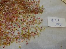lot 15 gr rock embroidery pearl tray glass red pink salmon yellow