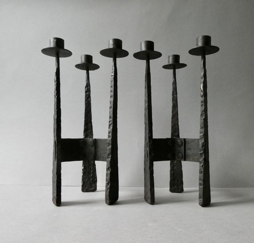 Paire chandeliers tripodes - de,