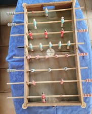 RARE ANTIQUE WOODEN FOOSBALL FOLDABLE TO RENOVATE, FOLD 38X39X15CM, OPEN 76X7.5