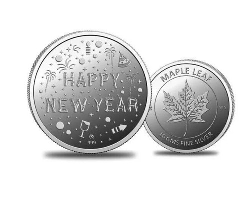 Pièce bonne année en - bonne,