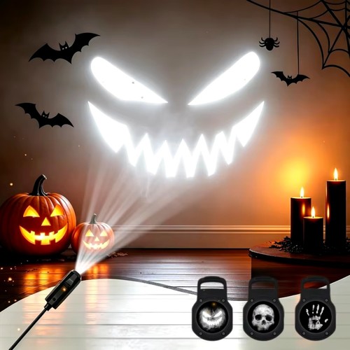 Lampe projecteur halloween led - projecteur,