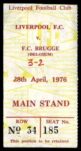 Billet 1976 liverpool - liverpool, fc