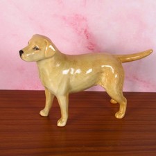 Vintage Beswick England Labrador Dog Figurine Ceramic Pottery Ornament