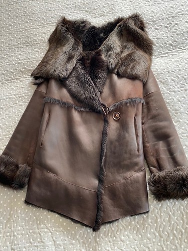 Manteau fourrure mouton - fourrure,