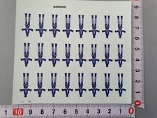 ANTIQUE/OLD DECALS 1/43 5 BLUE DOT SAFETY HARNESSES - CARPENA DCC24