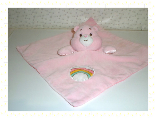 Doudou plat carré ours - plat,