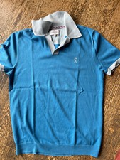 Polo VICOMTE A BICOLORE BLEU CIEL/BLANC TAILLE M