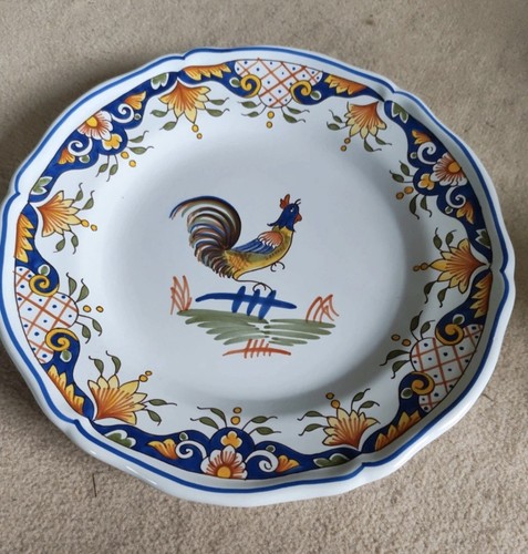 Assiette vintage vieux rouen - assiette,