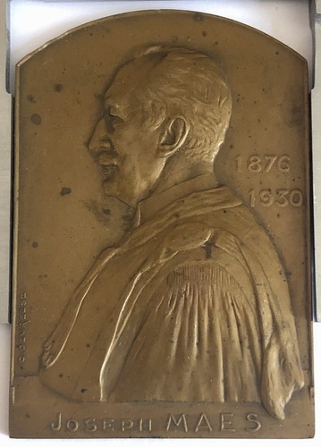 Médaille plaque bronze - en,