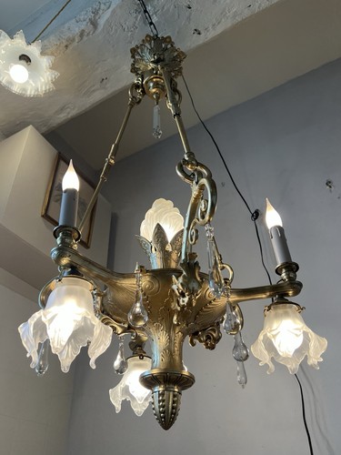 Grand lustre art nouveau - nouveau,