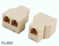 Adaptateur Coupleur RJ11 6P4C Double Splitter Adapter Coupler Female / 2x female