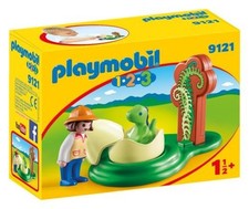PLAYMOBIL 9121  1.2.3 Exploratrice et Bébé Dinosaure