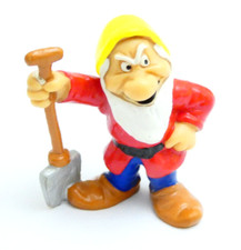 FIGURINE BULLY 1982 NAIN GRAINCHEUX BLANCHE NEIGE DISNEY PROD PVC GERMANY 6 CM