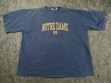 Vintage Notre Dame Fighting Irish Shirt Mens 2XL NCAA Football Cadre Athletic 90
