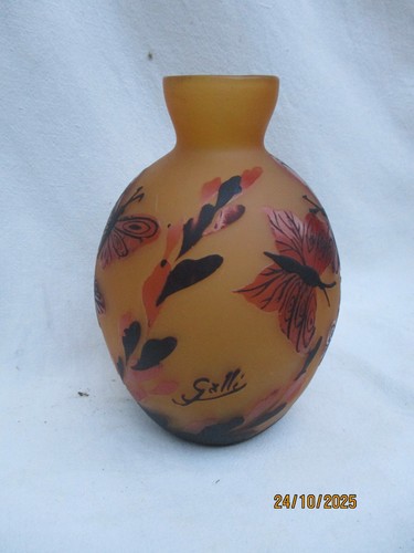 Vase signé galle tip décor - vase,