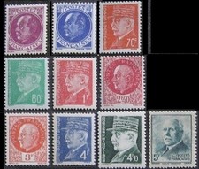 FRANCE  505 à 524 **/* MNH/MH Série Maréchal Pétain militaria guerre WWII 1944