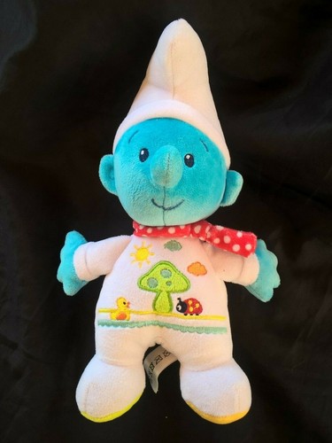 Peluche doudou schtroumpf bleu - peluche,