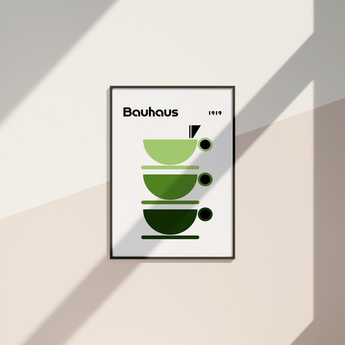 Affiche bauhaus vintage - vintage,