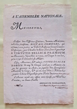 HEDOIN DE PONS-LUDON. Adresse virulente à l'Assemblée nationale. Reims. 1790.