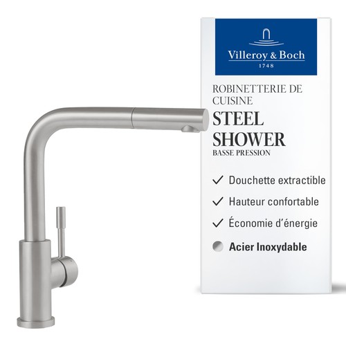 Steel shower robinetterie - shower,