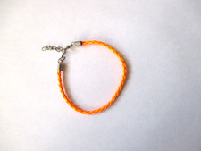 BRACELET TRESSE FLUO - ORANGE