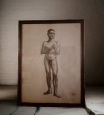 Ancien dessin académique au