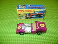 MATCHBOX SUPERFAST 19 ROAD DRAGSTER VIOLET EN BOITE D'ORIGINE-MIB