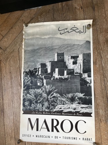Affiche originale maroc 1950 - affiche,