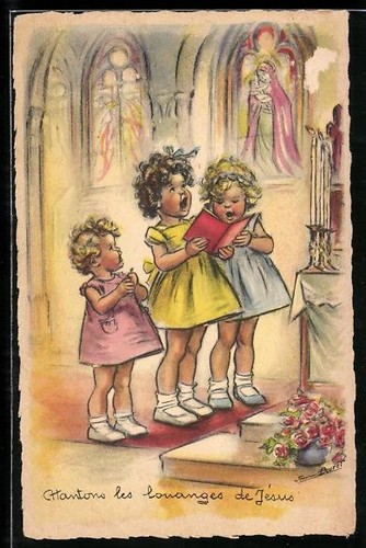 Carte postale artiste - carte,