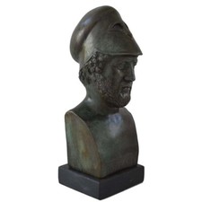 Pericles Great General sculpture handmade plaster artifact bronze effect