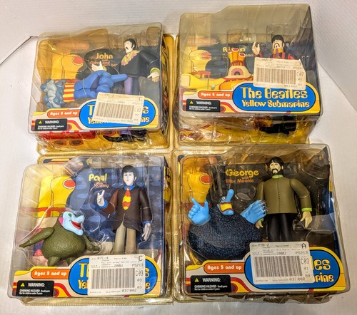 Beatles figures yellow - beatles,