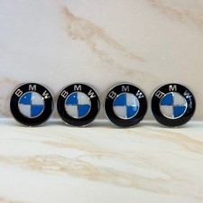BMW Logo Volant 45mm Bleu Blanc Emblème Insigne Rond Cache Klaxon E30 E36 E46 E9