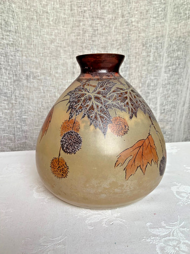 Vase boule signé jem - signé,