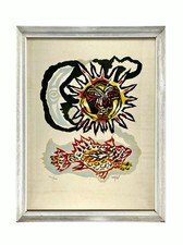 Jean Lurcat Sun Moon And Fish Hand Signed Rare Limited Edition