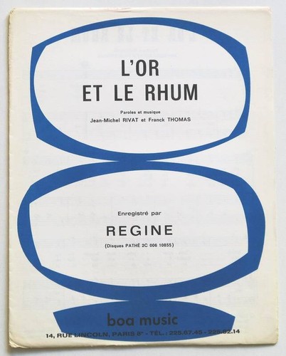 Partition vintage sheet music