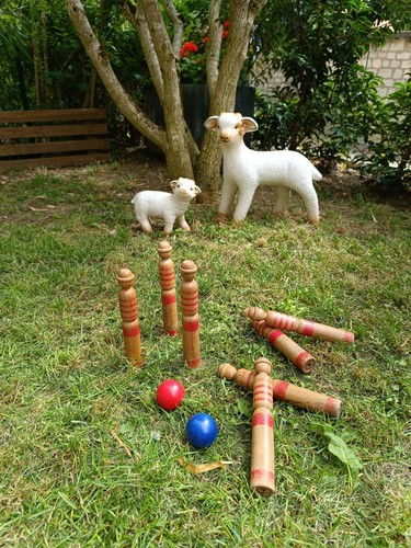 Jeu quilles bois vintage - de,