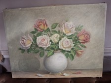 1 ,Huile Sur Toile Roses