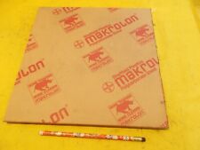 MAKROLON CLEAR POLYCARBONATE SHEET glazing plastic flat stock 1/2" x 12" x 12"