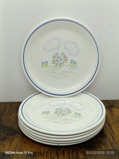 6 Assiettes Moulin Des Loups Orchies Nord France, Modèle Décor Grand Feu 