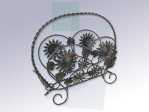 Wrought iron magazine - , rack