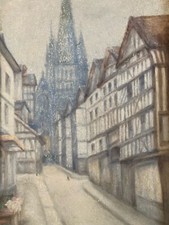 Belle peinture 1900 huile