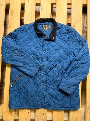 Veste barbour matelassée bleu - matelassée,