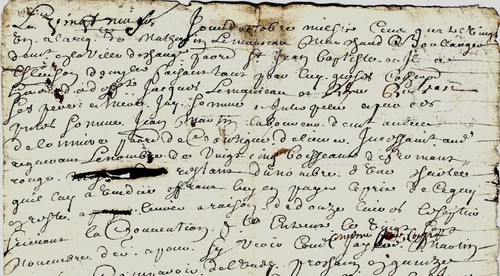 1681 manuscrit requête - manuscrit,