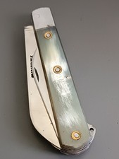 OLD KNIFE 4 pieces, 74 ST JOANIS MONDIÈRE, THIERS, XXth, horn handle