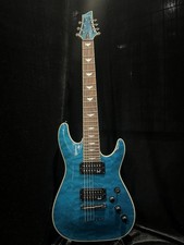 [Schecter] Omen Extreme 7 d'occasion manche en érable 7 cordes bleu océan tra...